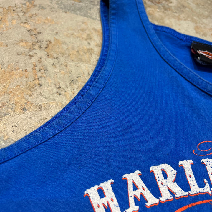 빈티지 할리 데이비슨 / 할리 데이비슨 / 볼티모어 메릴랜드 매장 / 인쇄 티셔츠 / 민소매 / 크기 xxl