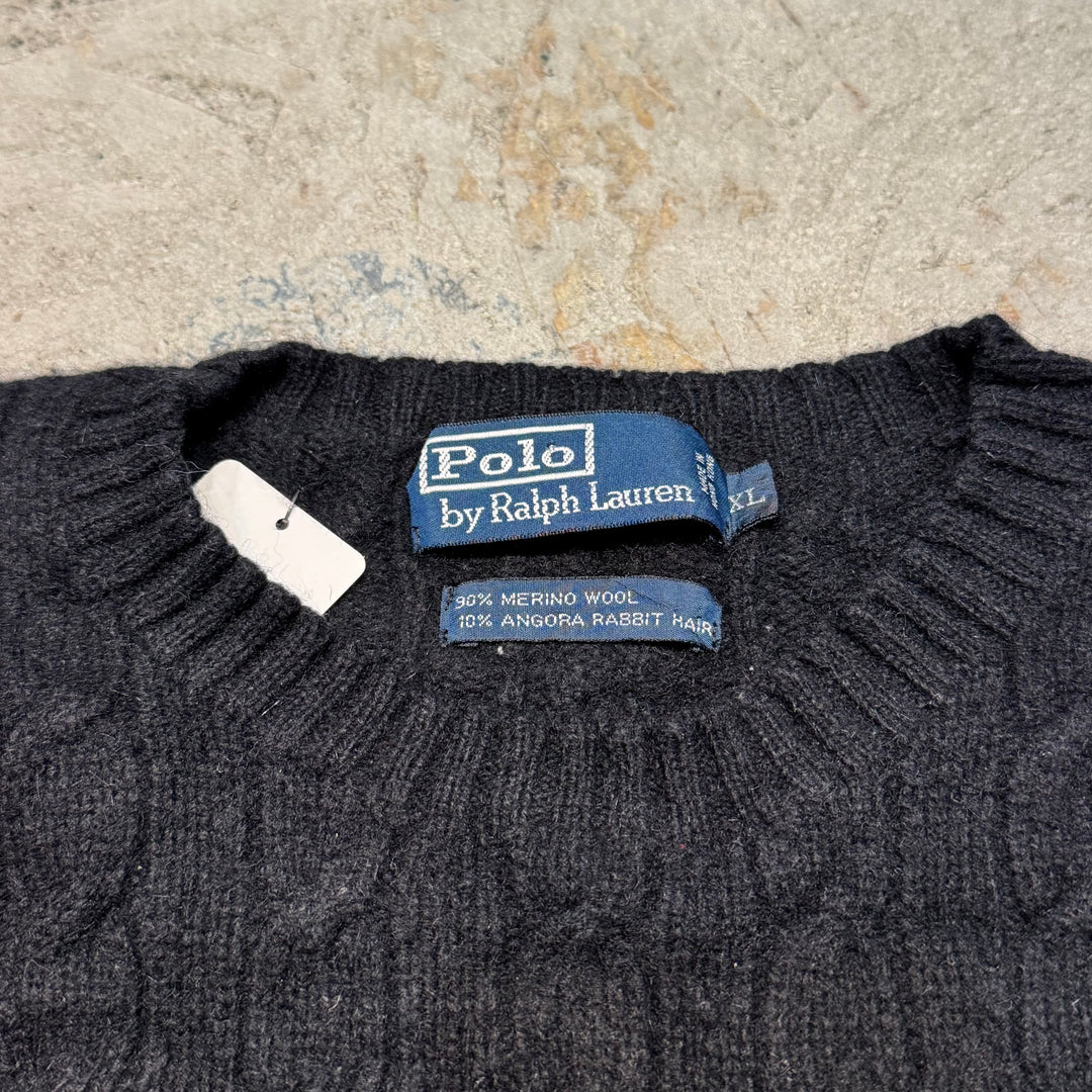 古着 90's~ Polo by Ralph Lauren/ポロラルフローレン / ケーブルニットセーター /サイズXL