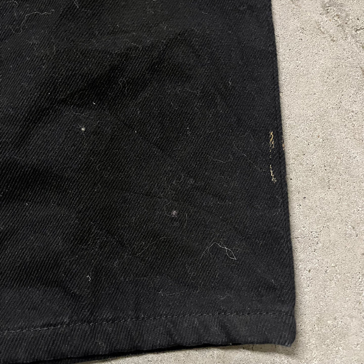 #4203 古着 GEORGE/Black Denim Pants/ブラックデニムパンツ/ストレートパンツ/サイズ33×32
