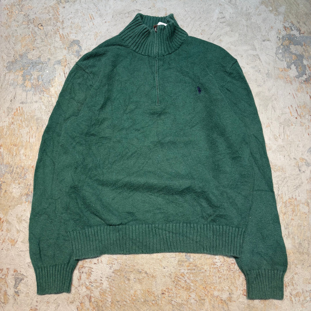 Ralph Lauren/ Polo Ralph Lauren/ Half Zip 니트 스웨터/ 사이즈 M의 사용 의류 폴로