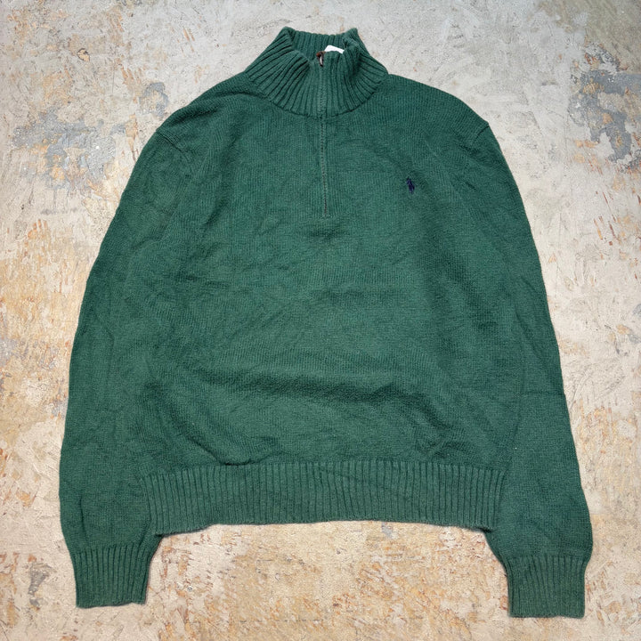Ralph Lauren/ Polo Ralph Lauren/ Half Zip 니트 스웨터/ 사이즈 M의 사용 의류 폴로