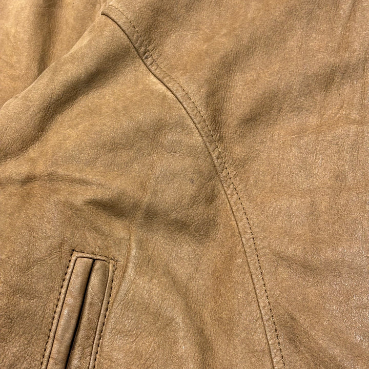 중고 의류 St.John'Sbay/ St. John 's Bay/ Nubuck/ Zip-Up Leather Jacket/ Size L