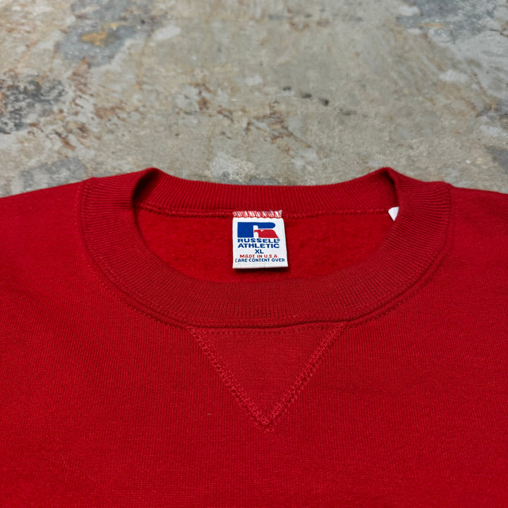旧衣服USA制80's~ RUSSELLATHLETIC/ RUSSELLATHLETIC/空白克罗娜丝/素色/尺码XL