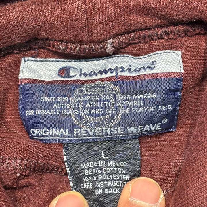 빈티지 00의 챔피언/챔피언/리버스 직조/원본/승무원 목 풀 오버 후 까마귀/보스턴/대학 인쇄/크기 L