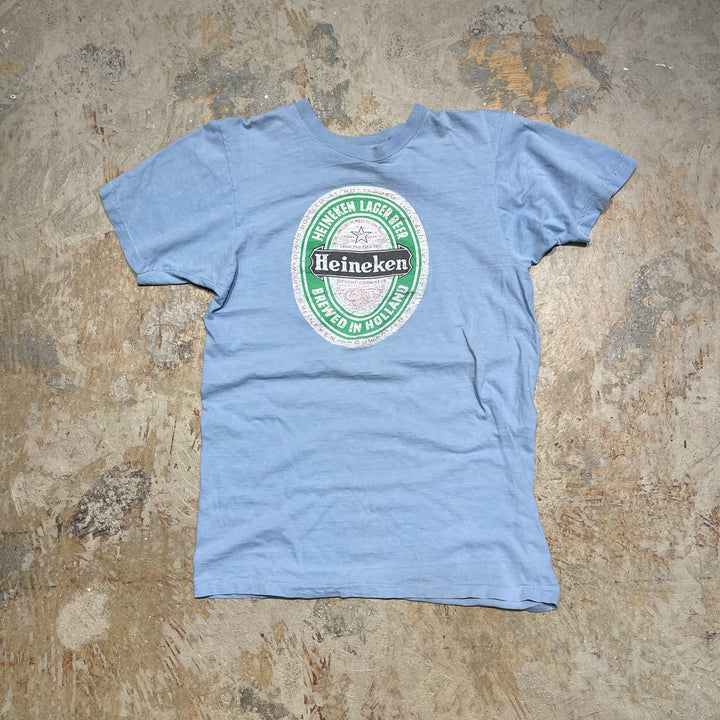 #4734 중고 의류 하이네켄 / 단일 스티치 빈티지 티셔츠 / 기업 / 크기에 해당합니다.