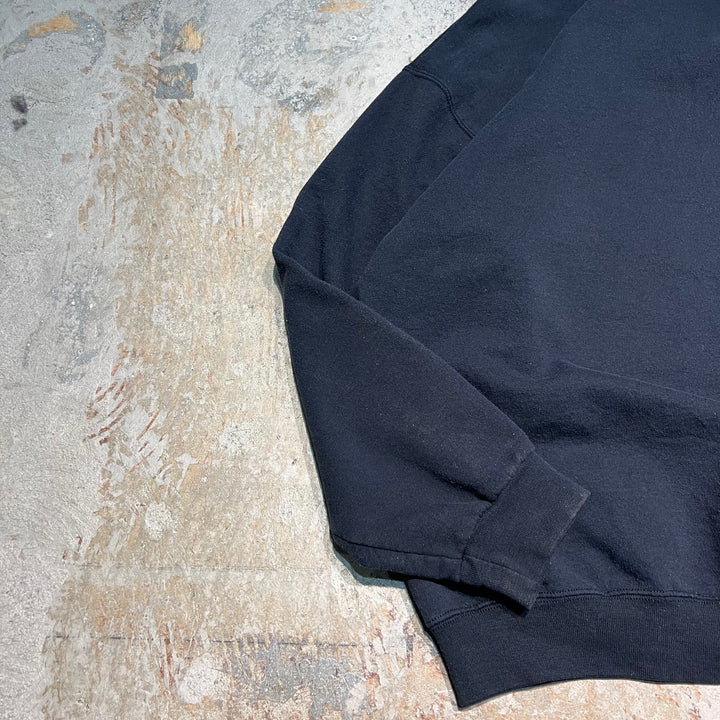 #3451 古着 JERZEES/ジャージーズ/Half zip sweat/ハーフジップスウェット/企業ロゴ/サイズ3XL