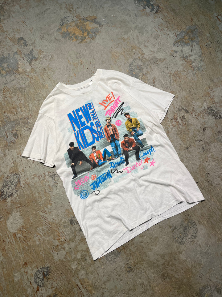 #MA130在街區/樂隊/復古單針T卹/尺寸L上使用了90年代的NewKids