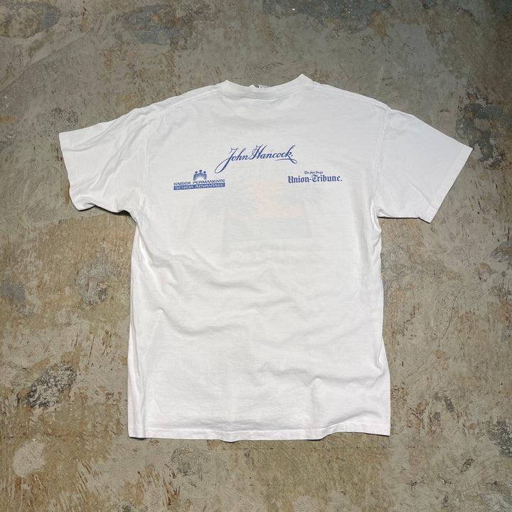 古着 90's USA製 USAVINTAGE / サンディエゴ・シニアオリンピック / 楽しむ・健康維持 / 1997年 / ヴィンテージ シングルステッチ プリントTシャツ / サイズL