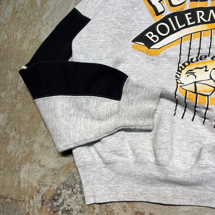 #4067 古着 Unknow/Crew neck sweat/クルーネックスウェット/PURDUE BOILERMAKERS/サイズL