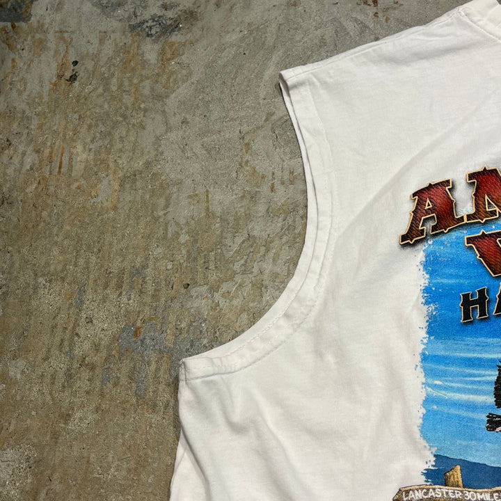 #4792 Used clothing HARLEY-DAVIDSON/Harley Davidson/Sleeveless printed T-shirt/Size L