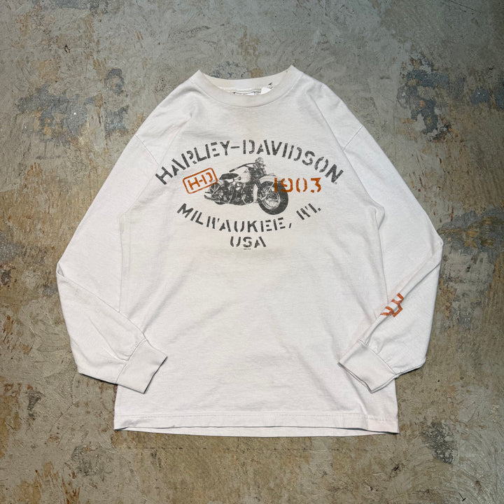 古着 Harley-Davidson/ハーレーダビッドソン/ プリントロングTシャツ/ サイズM