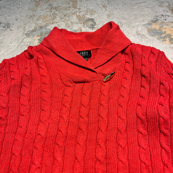 #3616古着/ラルフローレン/POLObyRalphLauren/ショールカラーニット/100%コットン/サイズS