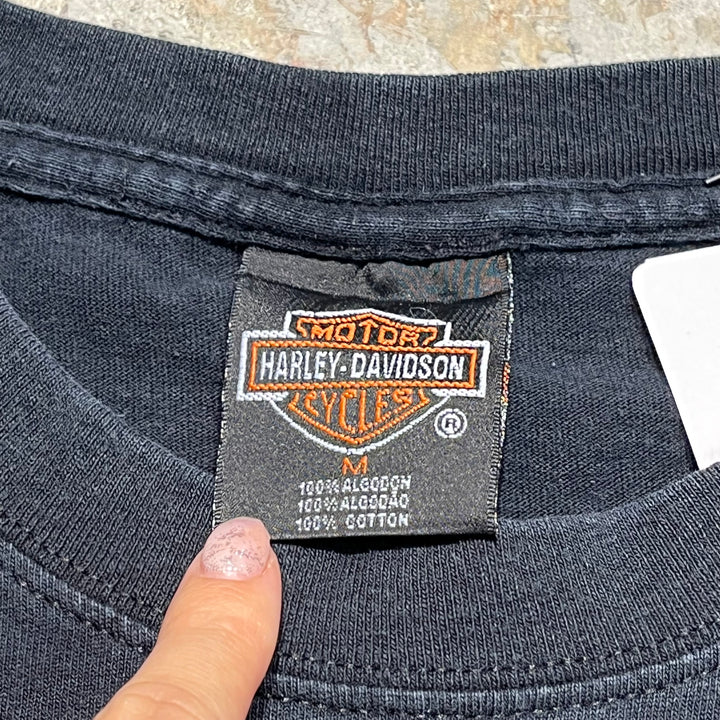 古着Harley-Davidson/ハーレー ダビッドソン/リビエラ・マヤ/メキシコ/プリントTシャツ サイズM相当