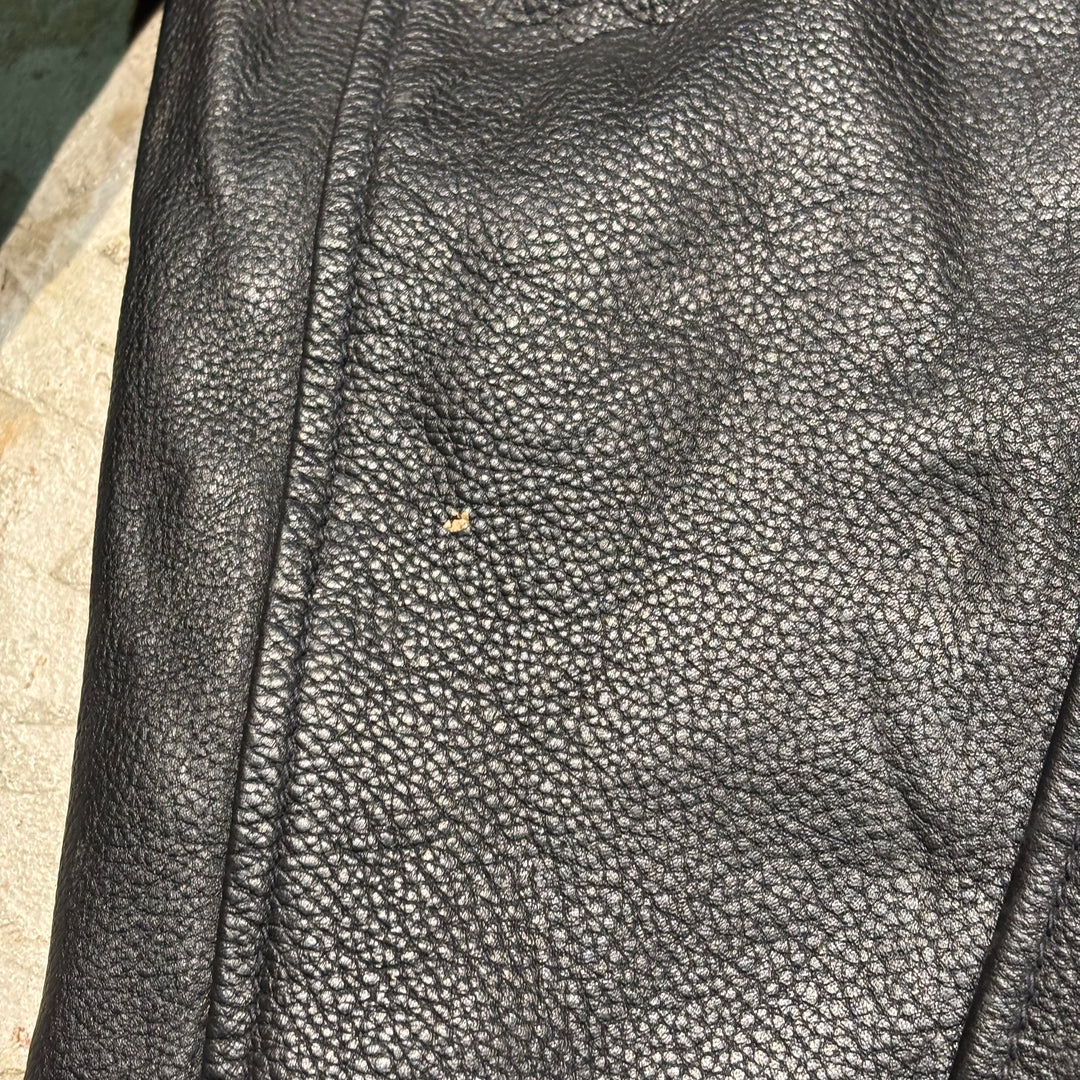 Used clothing J.CREW/ J.CREW/ Genuine leather zip-up leather jacket/ Cowhide/ Size XL