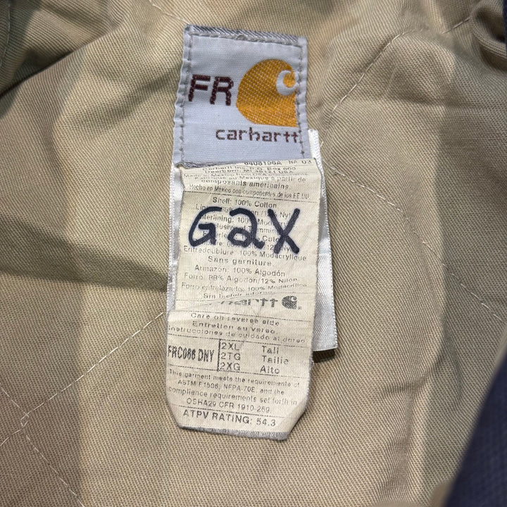 Used clothing Carhartt/ Traditional coat/ Duck fabric/ Quilted lining/ Size 2XL