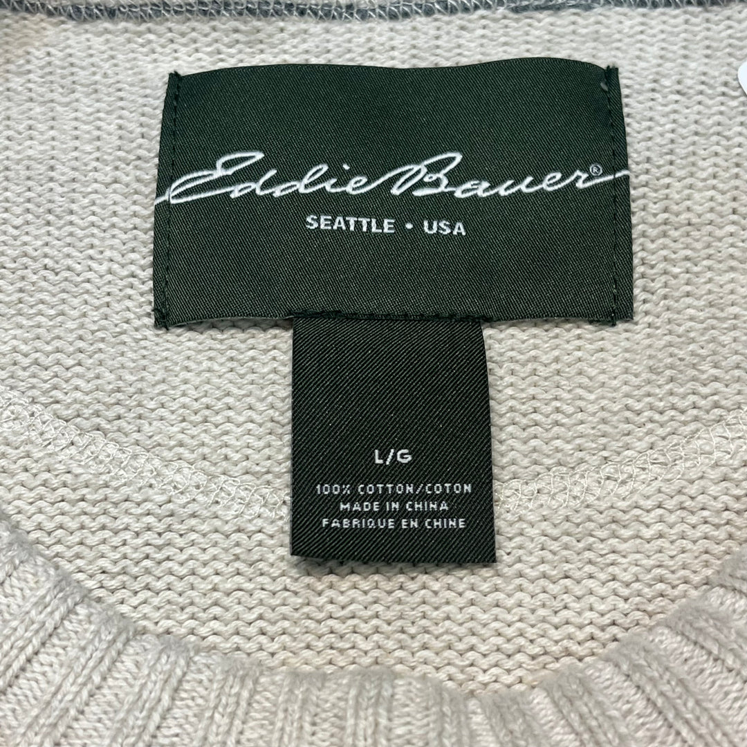 빈티지 Eddie Bauer/Crew Neck Knit Sweater/Size L