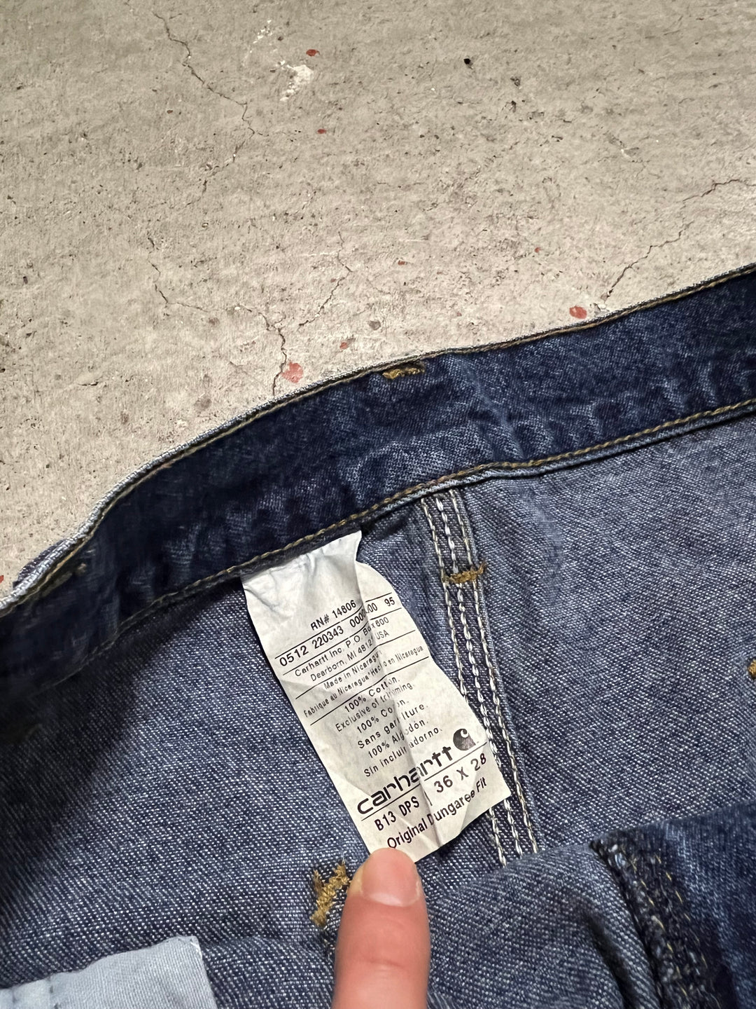 #MA34 Used clothing Carhartt/Denim Painter Pants/Actual size 34 x 28