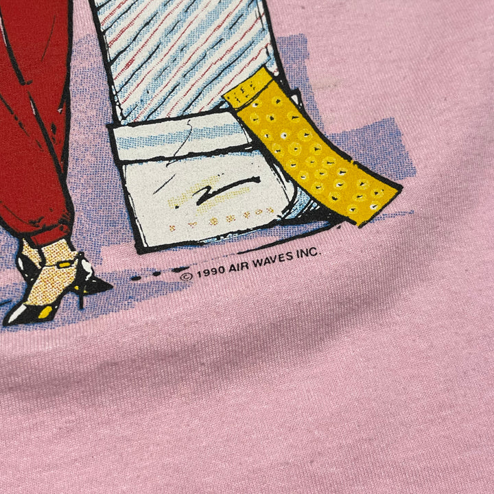 古着 90's USAVINTAGE / もう一度一緒に買い物に行ったら、夫は私から離れて行くでしょう!/ 彼が居なくなるなんて本当に勿体ない!/ ヴィンテージ シングルステッチ プリントTシャツ / サイズM相当