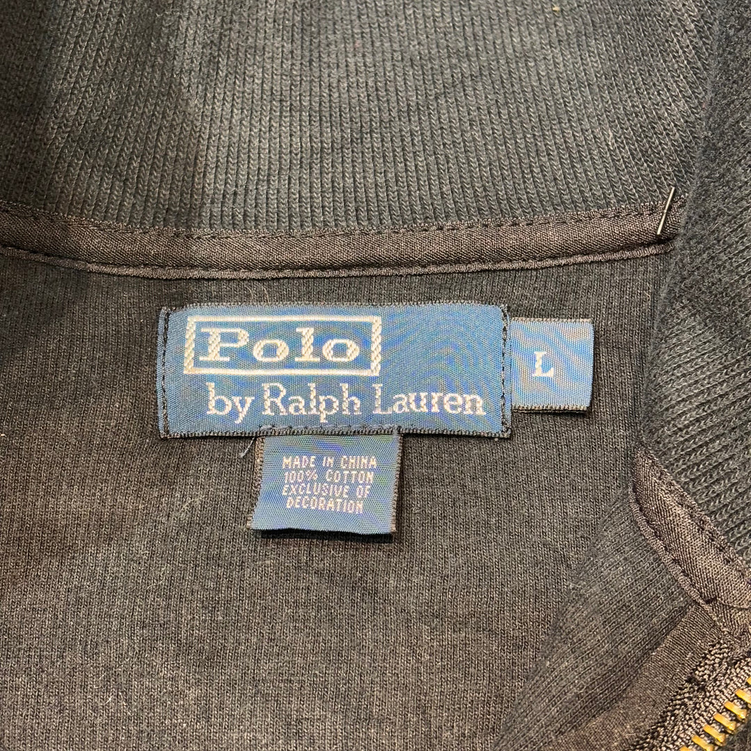 Used clothing 90's ~ POLO by Ralph Lauren/ Polo Ralph Lauren/ Half zip knit sweater/ Size L