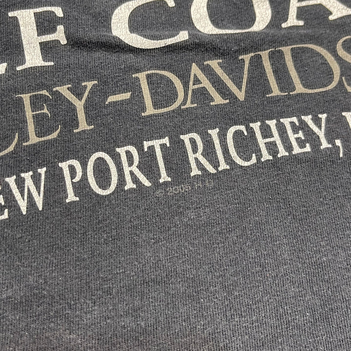 古着 USA製 Harley-Davidson/ハーレー ダビッドソン / フロリダ州ニューポートリッチー 湾岸 ストア / プリントTシャツ / サイズM