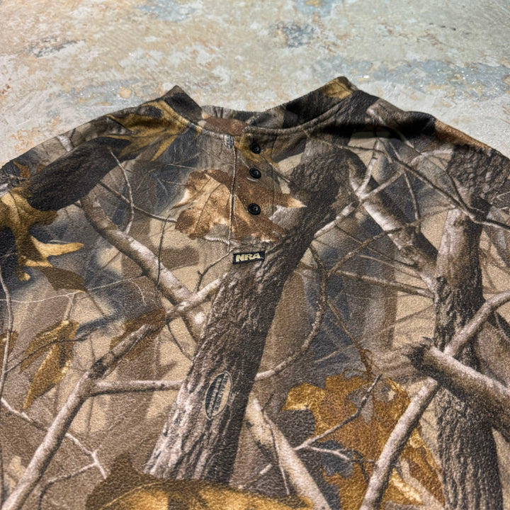 旧衣服NATIONAL RIFLE ASSOCIATION/真实树图案免费套衫/尺寸2xl