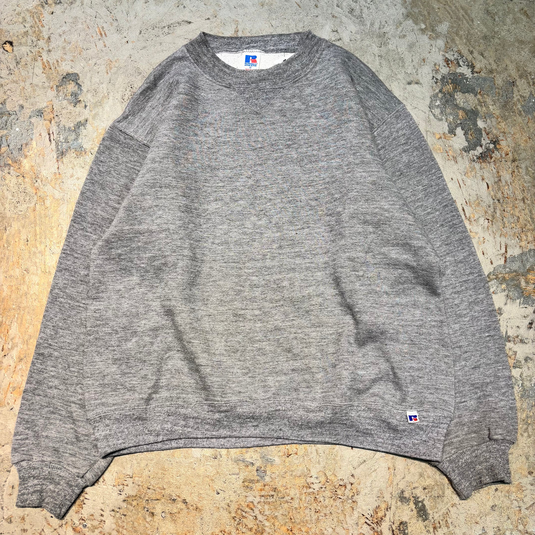 미국 80 년대에서 만든 중고 의류 ~ Russellathletic/ Russell Athletic/ Blank Crew Neck Wekeshirt/ Plain/ Size M