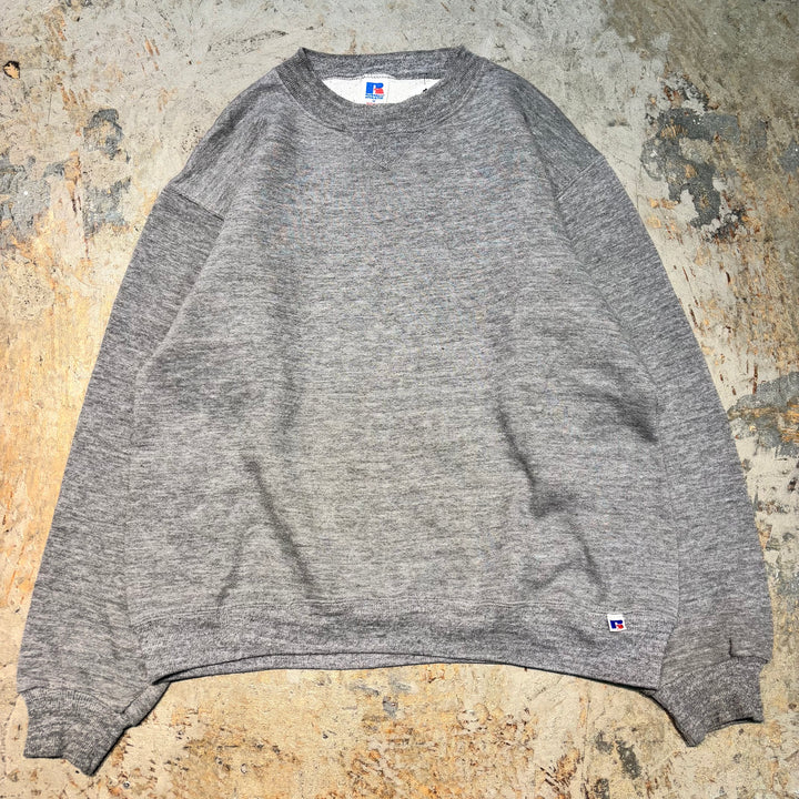 미국 80 년대에서 만든 중고 의류 ~ Russellathletic/ Russell Athletic/ Blank Crew Neck Wekeshirt/ Plain/ Size M