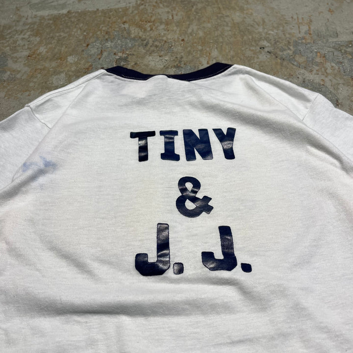 #4790 古着 80’s USA製 紙タグ/ヴィンテージ リンガーTシャツ/サイズM