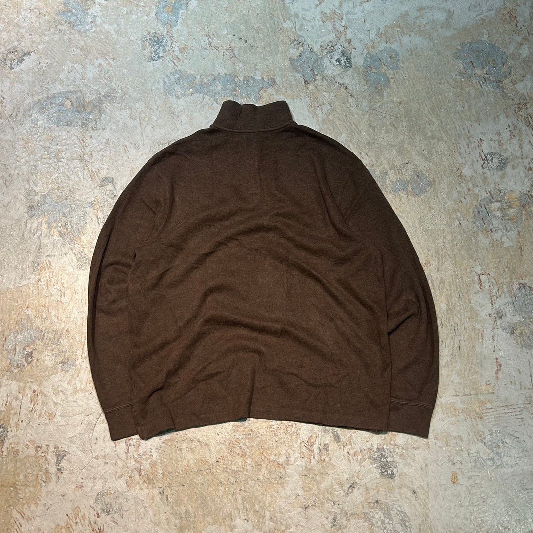 旧衣POLO by Ralph Lauren/ POLO拉尔夫劳伦/半拉链针织毛衣/尺码XL