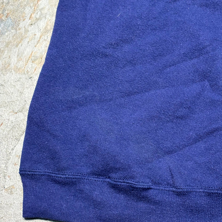미국 80 년대에서 만든 중고 의류 ~ Russell Athletic/ Russell Athletic/ Blank Crew Neck Sweatshirt/ Plain/ Front V Gusset/ Size L