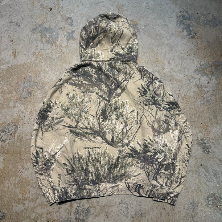 중고 의류 Cabela/Cabella/Real Tree Pattern/Pullover Hoodie/Size XL