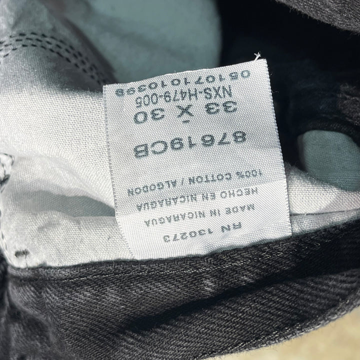 #4201 古着 RUSTLER/ラスラー/Black Denim Pants/ブラックデニムパンツ/ストレートパンツ/サイズ33×30