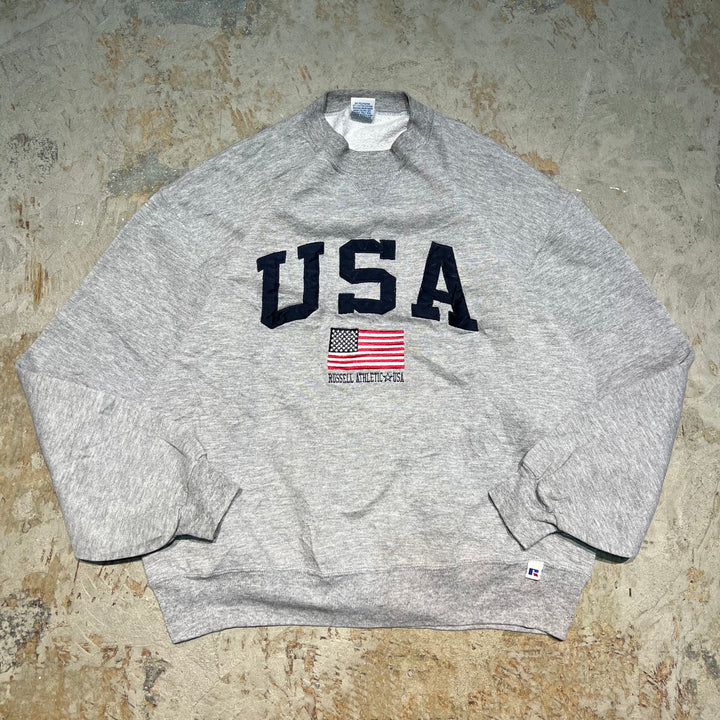 #3814 古着/Russell/ラッセル/Crewneck sweat/クルーネックスウェット/USA/MADE IN U.S.A/サイズL