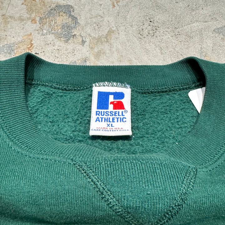 旧衣服USA制80's~ RUSSELLATHLETIC/ RUSSELLATHLETIC/空白克罗娜丝/素色/尺码XL