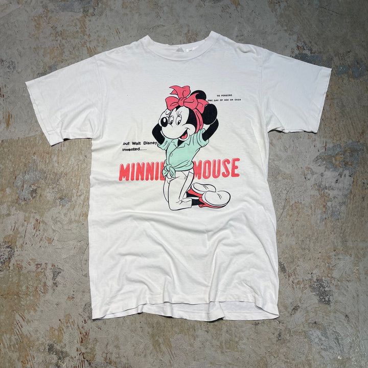 #4834 古着 90's~ ミッキーマウス&フレンズ/Disney/ディズニー /キャラクタープリント/Tシャツ/ヴィンテージ/シングルステッチ/サイズXXL相当