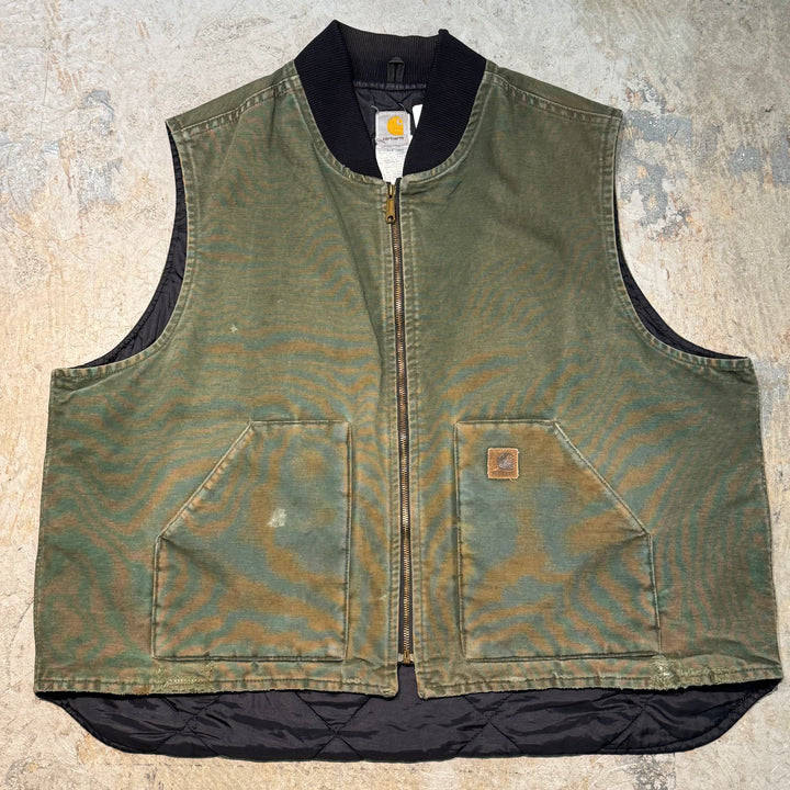 古着 Carhartt/ カーハート/ ダックベスト/ ダック地/ 裏地キルティング/ サイズ3XL