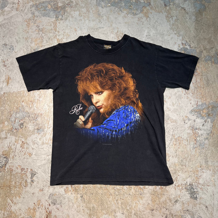 古着 USA製 98's リーバ・マッキンタイア / 20周年記念 / ヴィンテージ シングルステッチ プリントTシャツ/サイズL