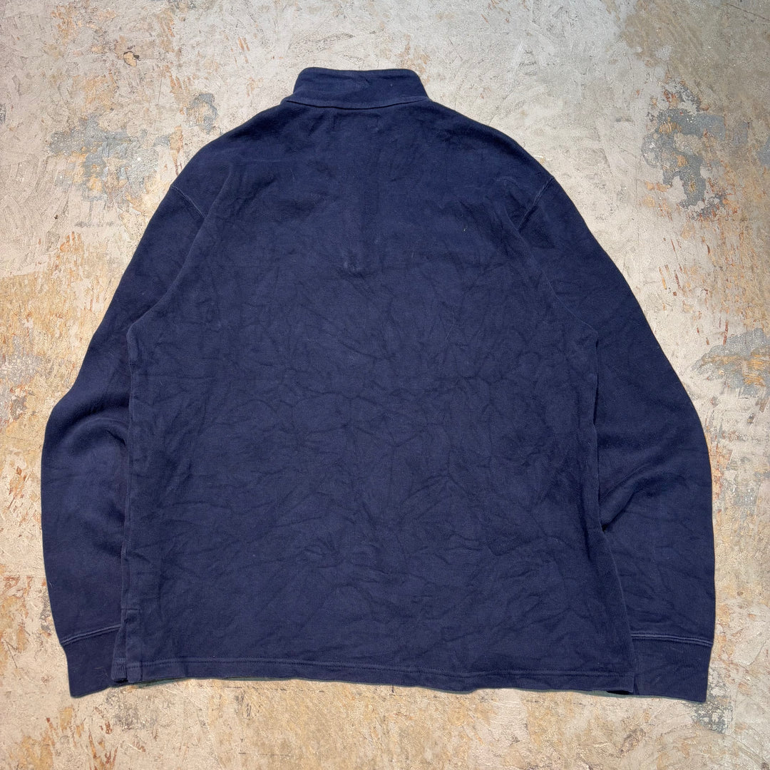 Used clothing 90's ~ POLO by Ralph Lauren/ Polo Ralph Lauren/ Half zip knit sweater/ Size M