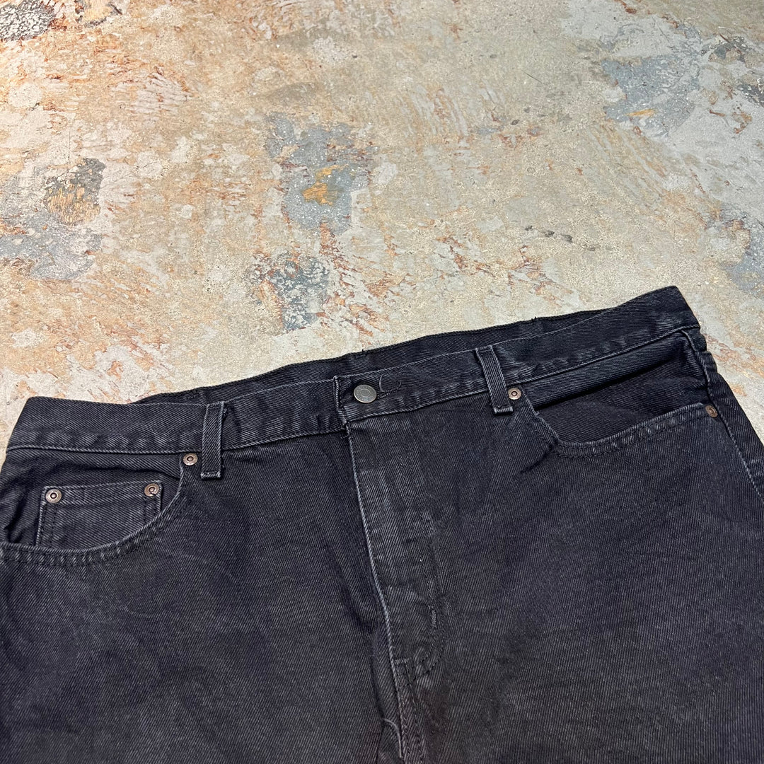 #4763 Used clothing unknown/Black Denim Pants/Black Denim Pants/Size 38×30