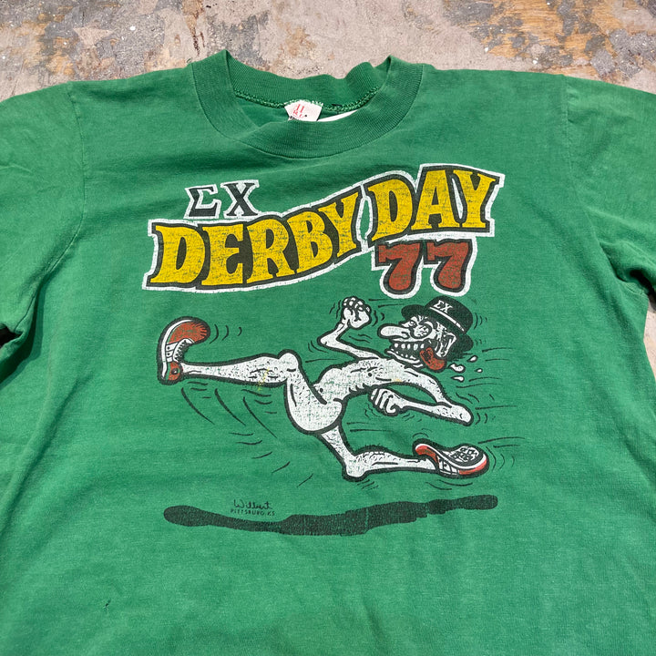 #4732 빈티지 경마 경주/빈티지 싱글 스티치 티셔츠 미국/크기 m