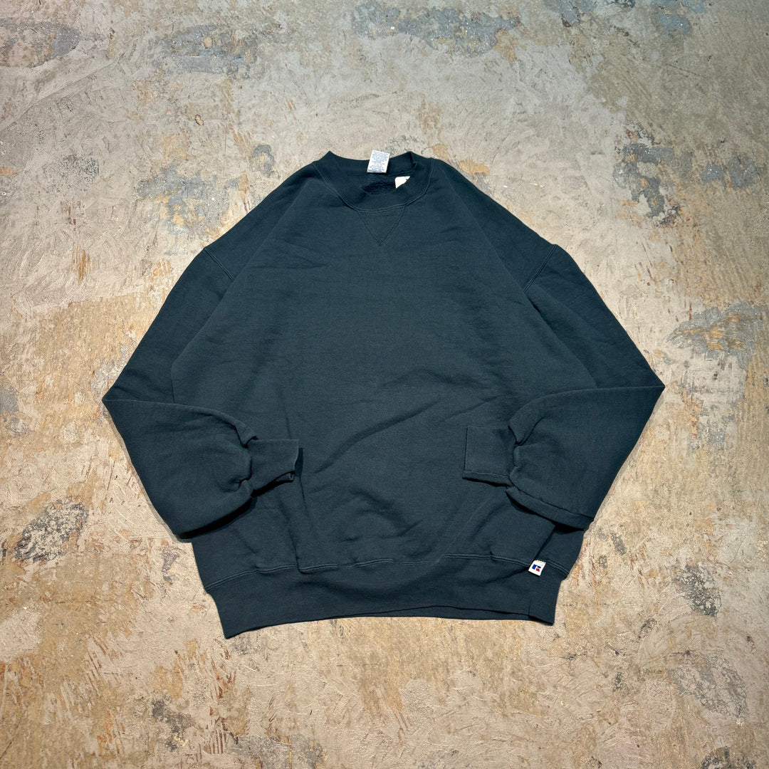 중고 의류 Russell Athletic/ Russell Athletic/ Blank Crew Neck Sweatshirt/ Plain/ Front V Gusset/ Size XL