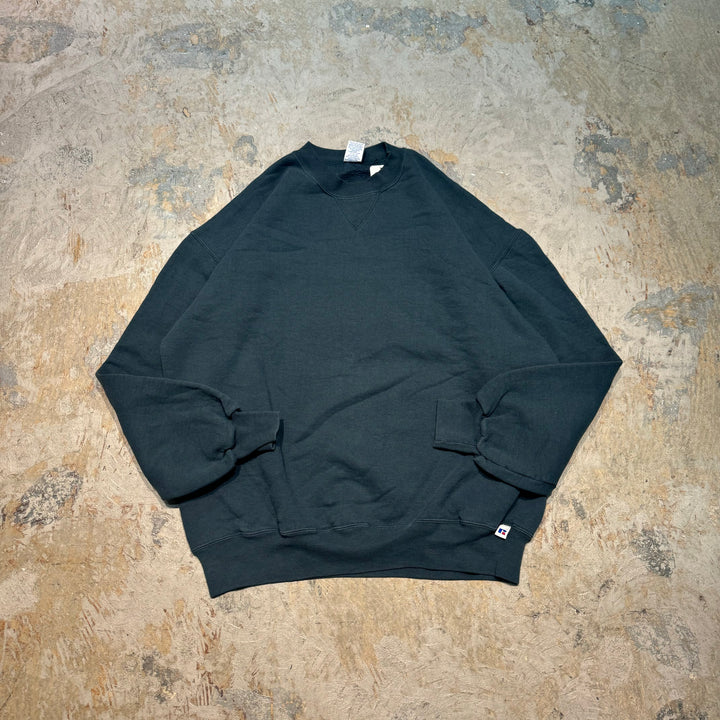 중고 의류 Russell Athletic/ Russell Athletic/ Blank Crew Neck Sweatshirt/ Plain/ Front V Gusset/ Size XL