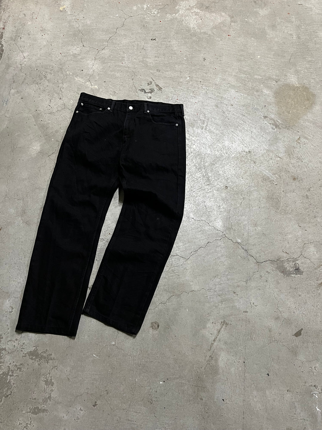 #MA24 Used clothing Levi's/Black Denim Pants/505/Actual size 38 x 30