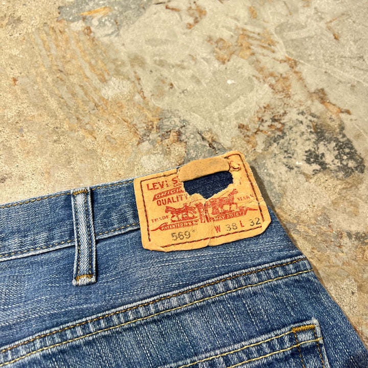 旧衣Levi's/李维斯/Denim Pants/牛仔短裤/569/实际尺寸37×29