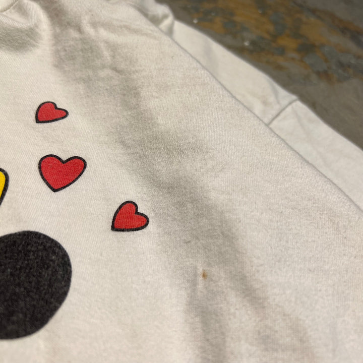 古着 USA製 80's ディズニー/オールド ミニー/ヴィンテージ シングルステッチ プリントTシャツ/サイズM