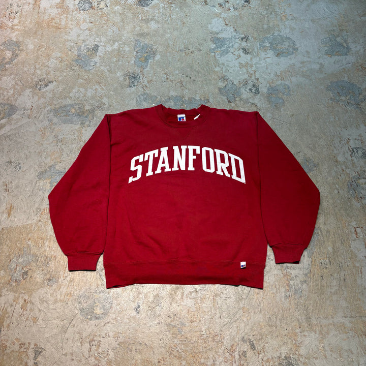 Used clothing 90's~ RUSSELL ATHLETIC/Russell Athletic/Stanford University/Crew Neck College Logo Sweatshirt/Size L