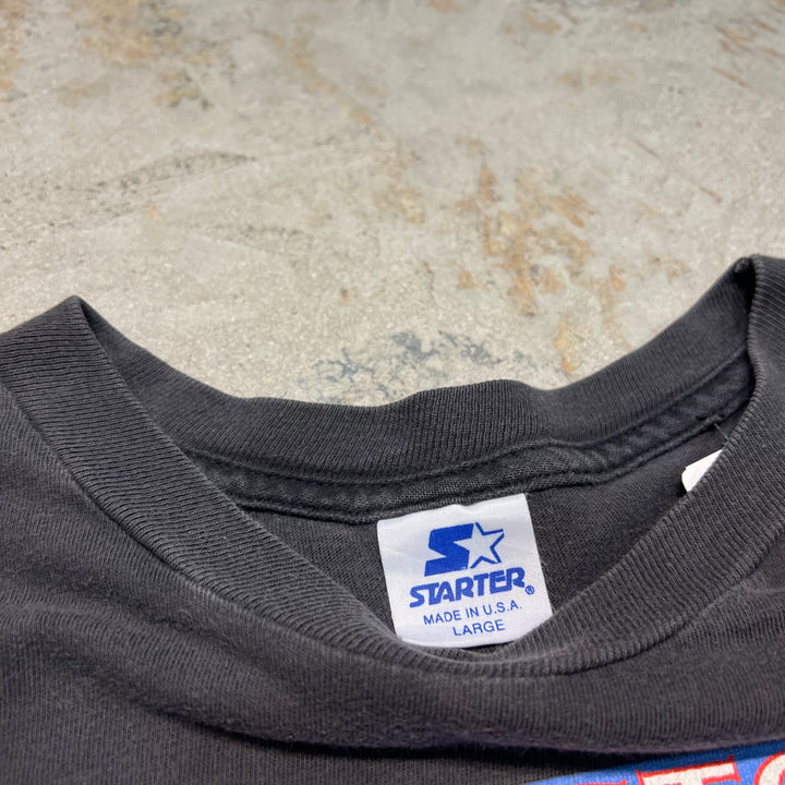 古着 USA製 93's STARTER/スターター / ヒューストン・オイラーズ / NFL / AFC セントラル / 1993年優勝 / ヴィンテージ シングルステッチ プリントTシャツ/サイズL