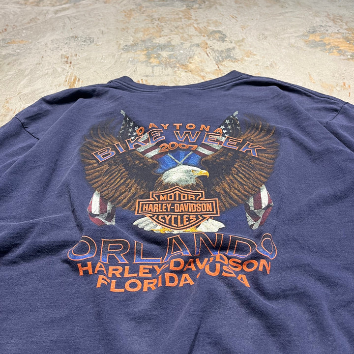 古着 Harley-Davidson/ハーレー ダビッドソン DAYTONA BIKE WEEK フロリダ州 オーランド イベントTシャツ サイズXL相当