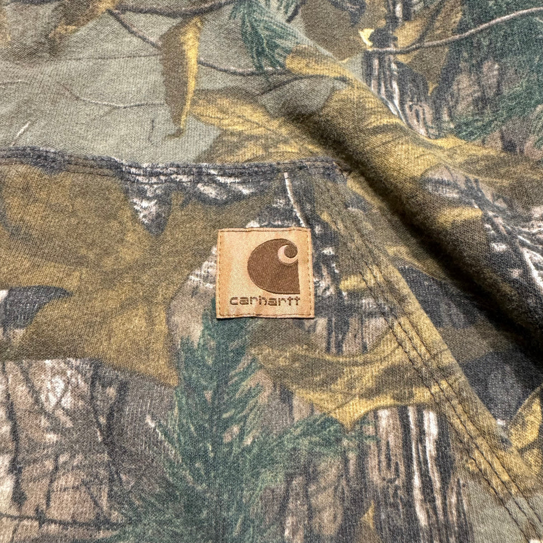 Used clothing carhartt/Carhartt/Real tree pattern/Zip hoodie/Size L