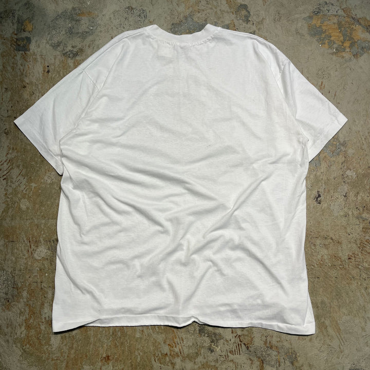 #4801 80's 古着 Hanes ヘインズ/アニマルプリント/ヴィンテージ シングルステッチ Tシャツ/サイズXXL